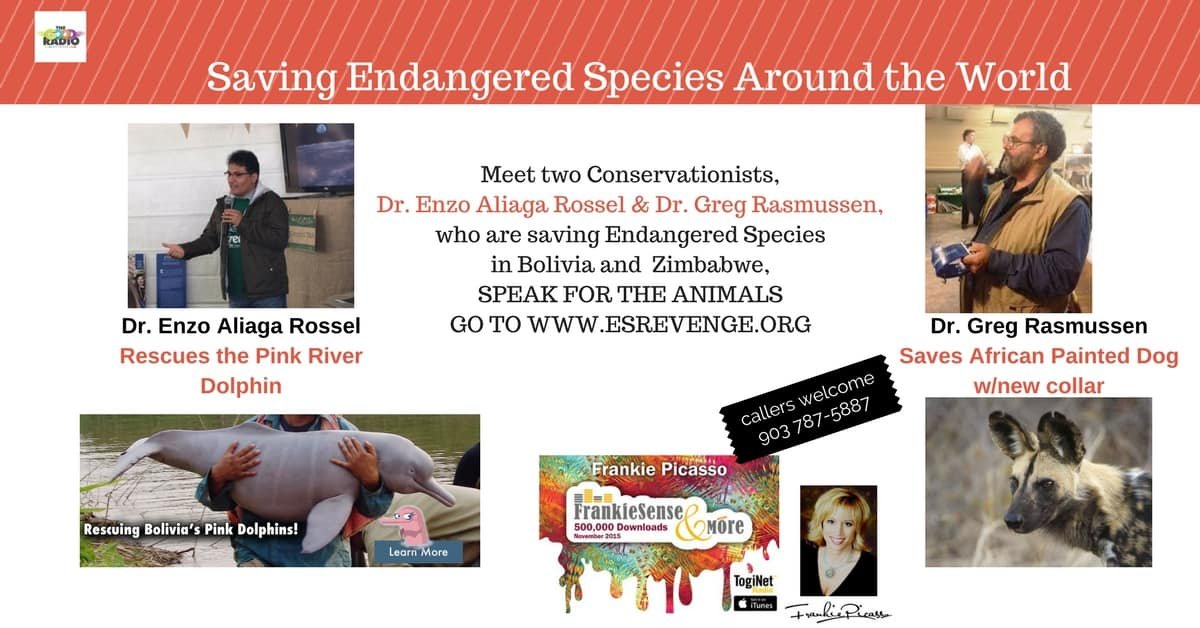 Painted Dogs and Pink Dolphins- Real Endangered Species who NEED US NOW!